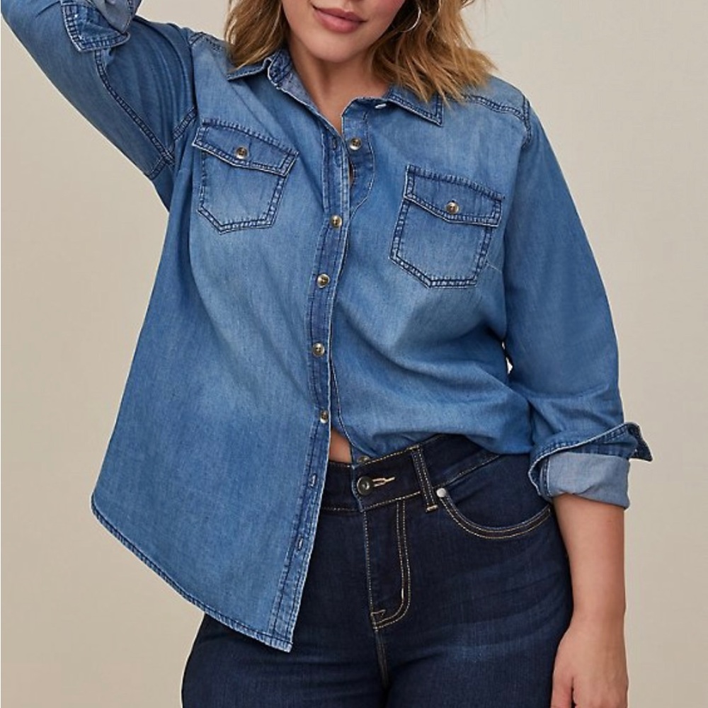 Denim Button Down Shirt